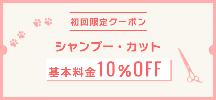 シャンプー・カット　基本料金10%OFF